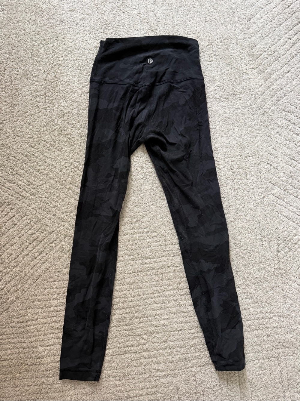 lululemon athletica Black Camo Leggings